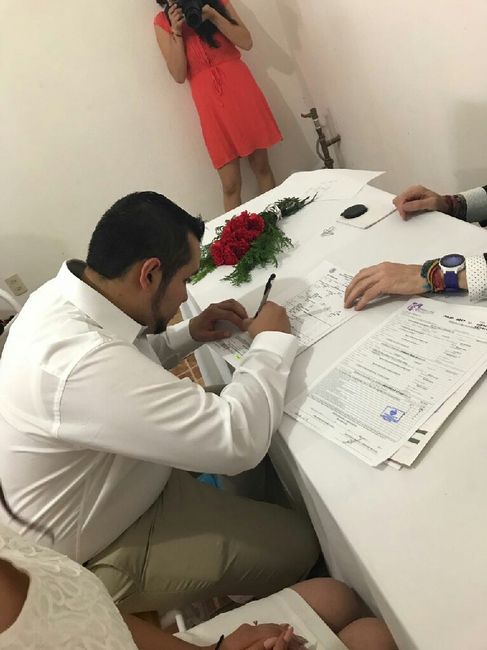  Nuestra boda civil 😍❤ - 5