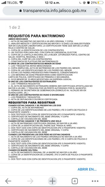 Boda civil foránea - 1