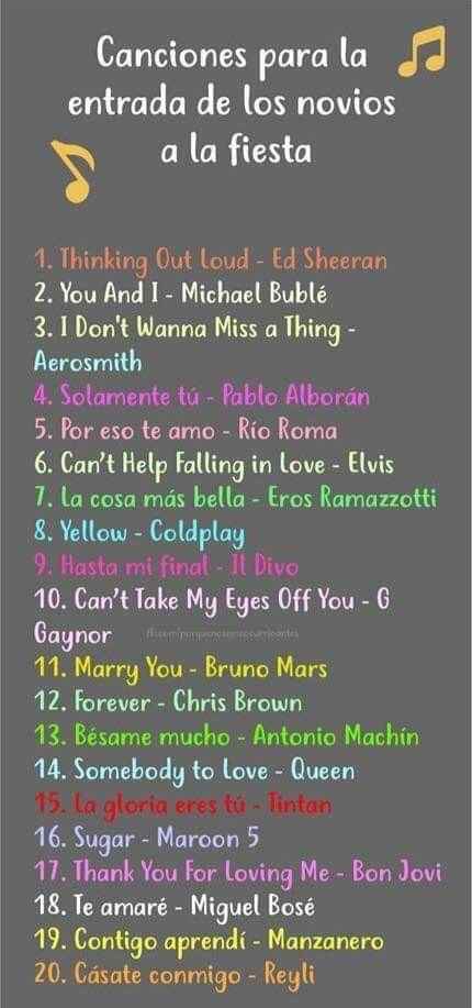 Canciones! Para vals y entrada de los novios 🥰 - 1