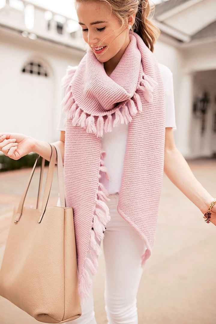 Bufandas  para el mes rosa 🎗 - 6