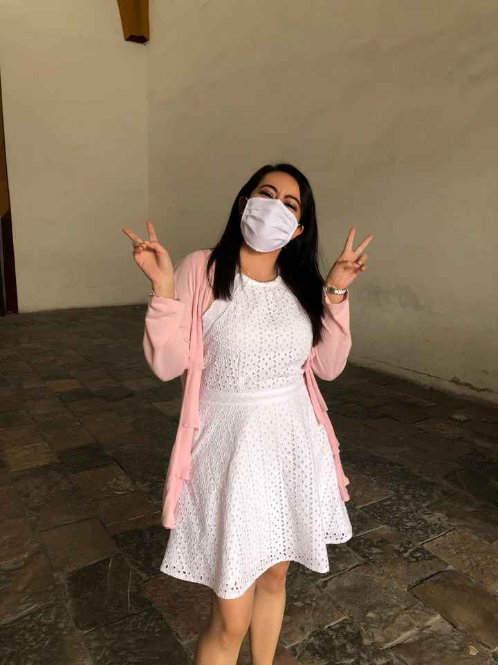 Que tipo de vestido han usado en la boda civil? - 2