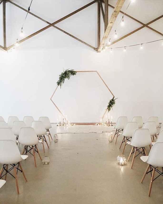 Decoración y arreglos minimalista para bodas 2021 para invierno - 6