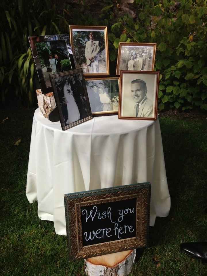 Altar para las personas importantes en tu boda - 5