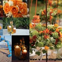 Ramos y centro de mesa