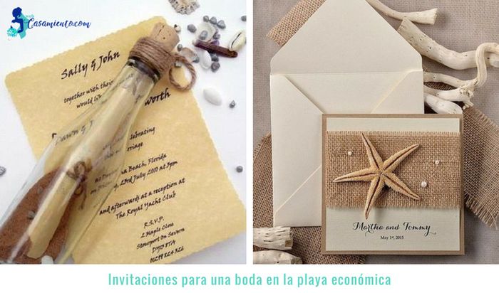 Invitaciones playa