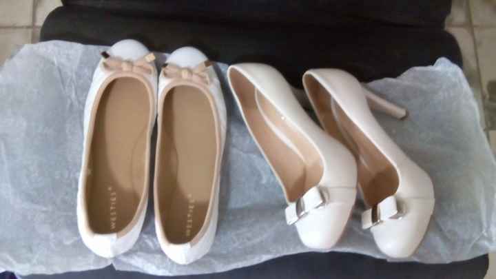 Listos los zapatos de la novia!