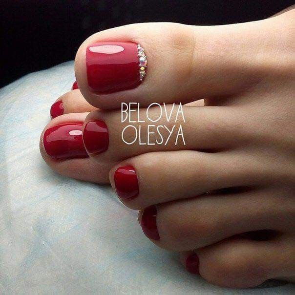 Diseños para uñas de pies 8