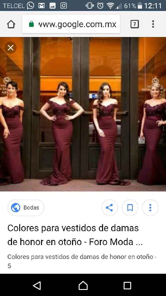 Damas de honor color vino Foro Moda Nupcial bodas .mx