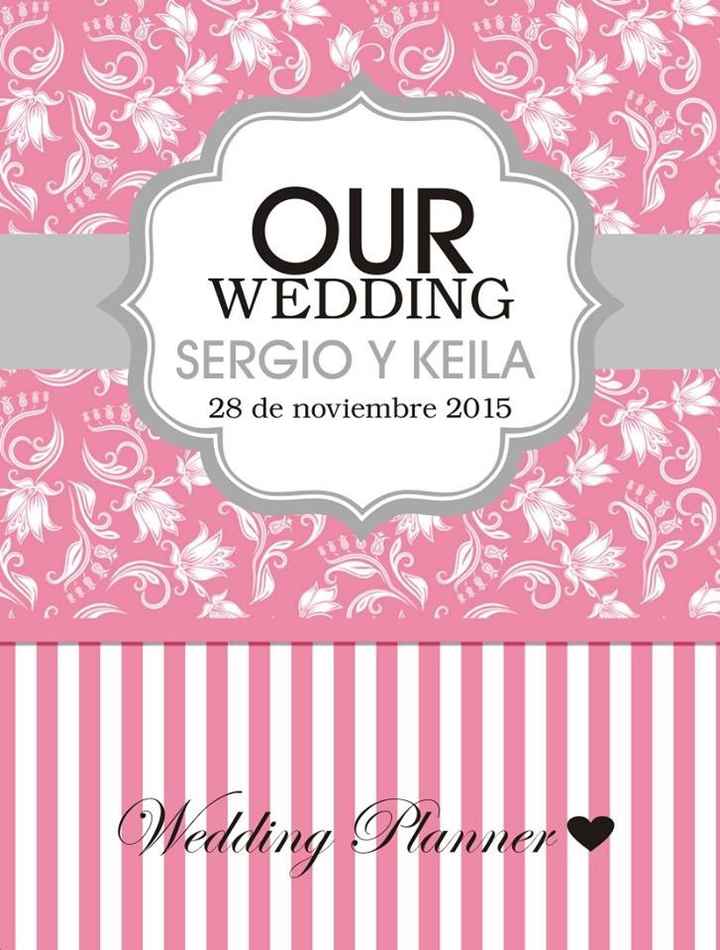 Diseño de mi agenda nupcial!!