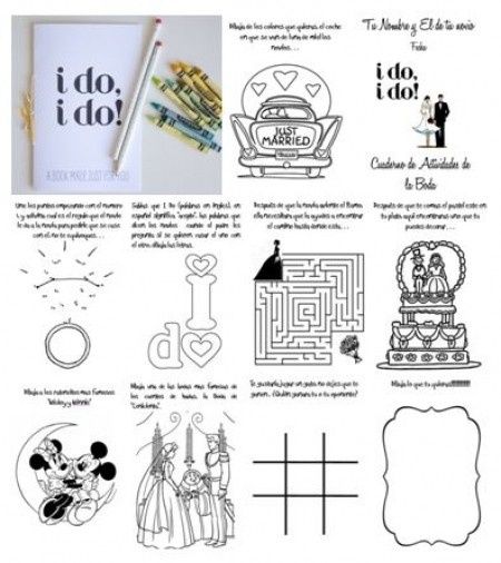 DIY: Libro de actividades de la boda para niños 3