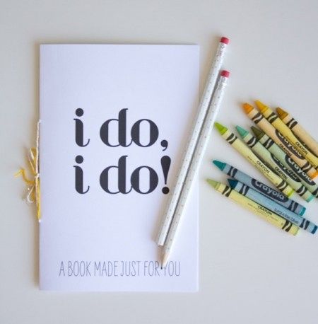 DIY: Libro de actividades de la boda para niños 1