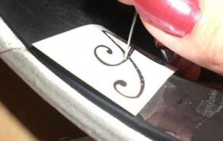 DIY: Letras para los zapatos de los Novios3