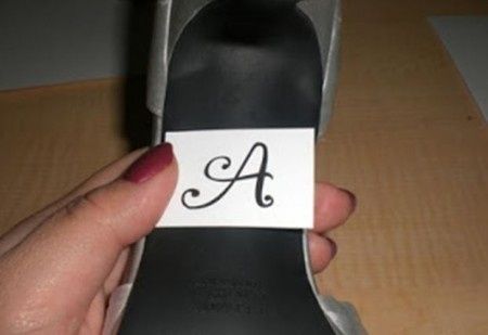 DIY: Letras para los zapatos de los Novios2