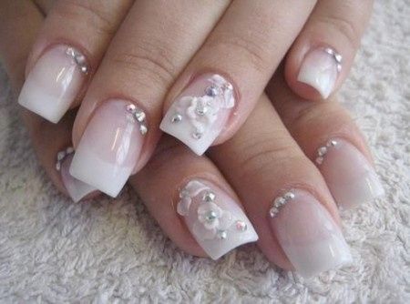 Uñas de Novia (varios Diseños) 9