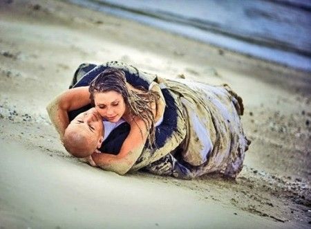 Fotografía de boda rock the frock o trash the dress