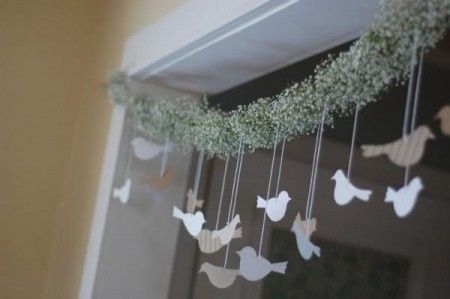 DIY: Guirnalda de palomas para boda