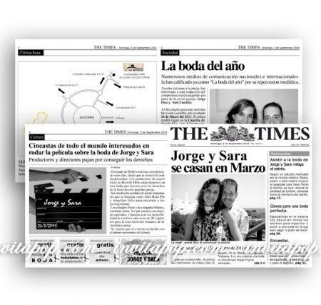 Invitaciones todo en 1 para la boda