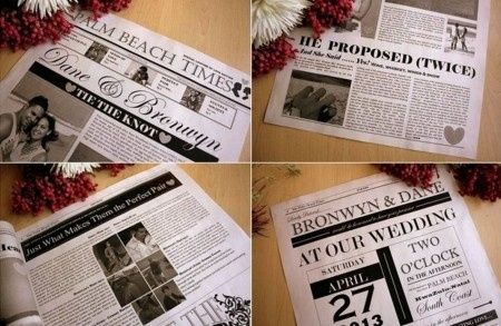 Invitaciones todo en 1 para la boda