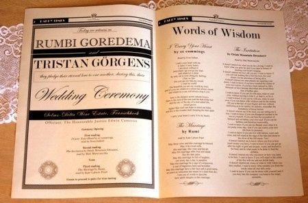 Invitaciones todo en 1 para la boda