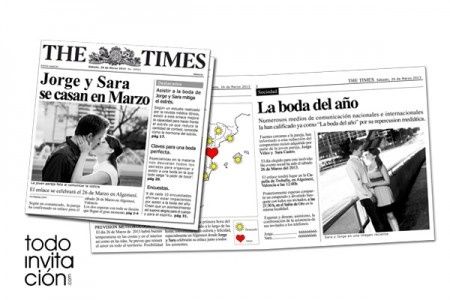 Invitaciones todo en 1 para la boda