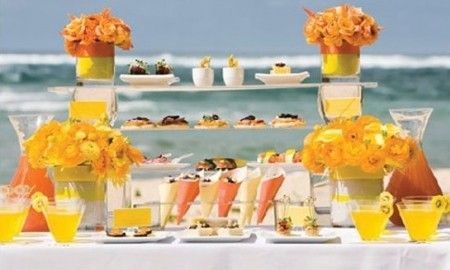 Combinación de colores para una boda color amarillo