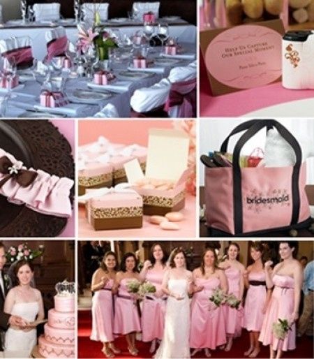 Combinación de colores para una boda color café