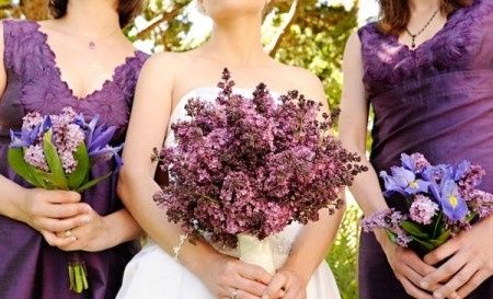 Combinación de colores para una boda color morado