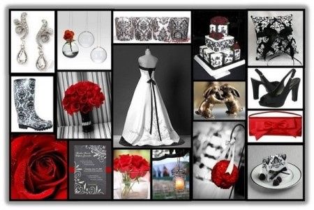 Combinación de colores para una boda color rojo