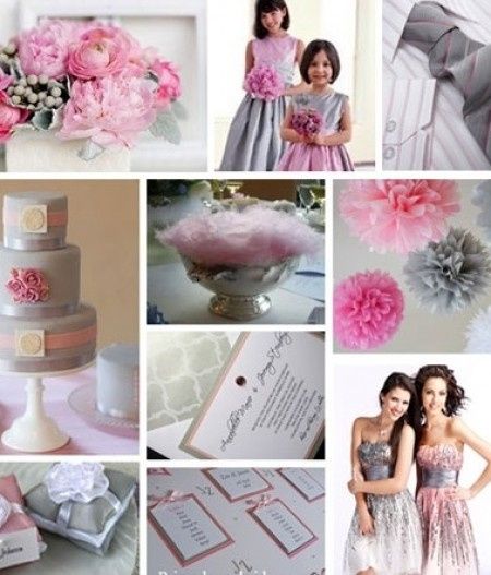 Combinación de colores para una boda color rosa