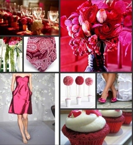 Combinación de colores para una boda color rosa