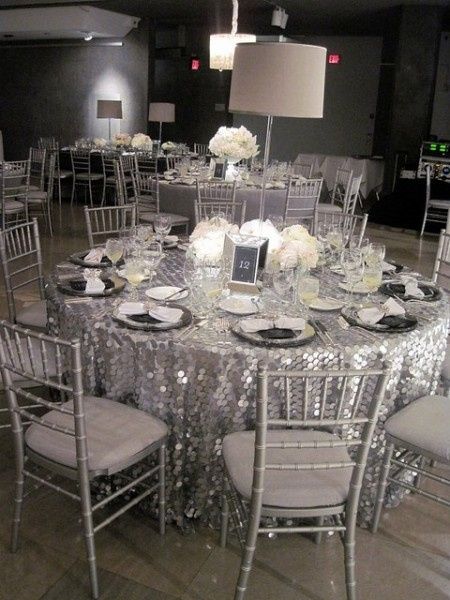 Combinación de colores para una boda color Plateado