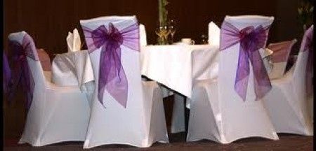 Detalles morados para sillas