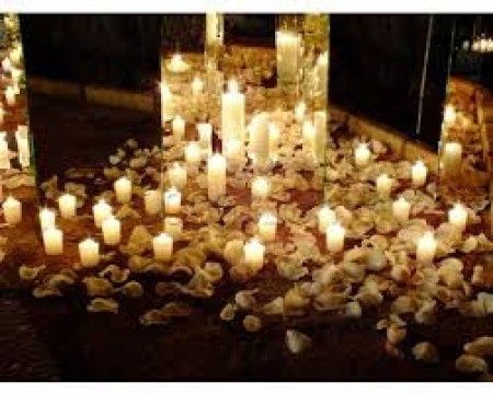 Iglesia con velas