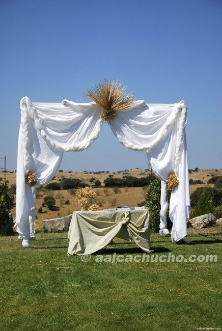Boda Decoración con Trigo