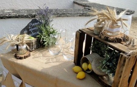 Boda Decoración con Trigo