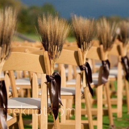 Boda Decoración con Trigo