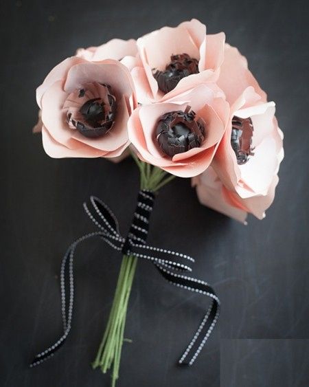 DIY: Ramo de Novia de Anemonas de Papel
