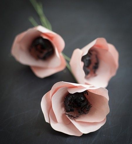 DIY: Ramo de Novia de Anemonas de Papel