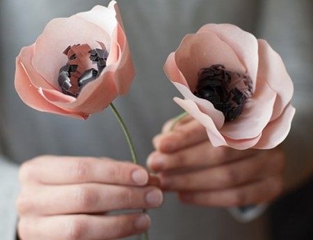 DIY: Ramo de Novia de Anemonas de Papel