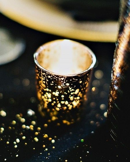 Inspiración para una boda de color Negro y Dorado