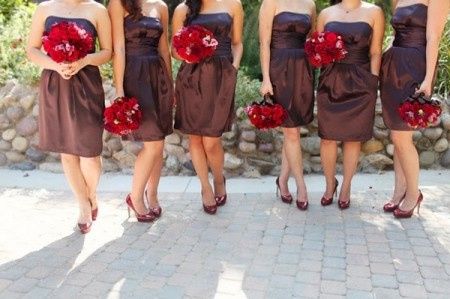Inspiración para una Boda de color Chocolate con rojo