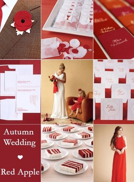 Inspiración para una Boda de color Chocolate con rojo