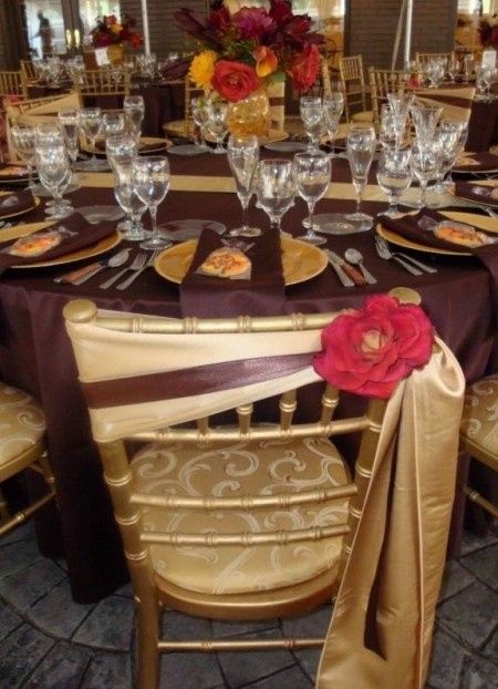 Inspiración para una Boda de color Chocolate con Rojo