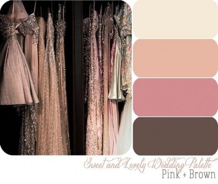 Inspiración para una Boda de color Chocolate con Rosa
