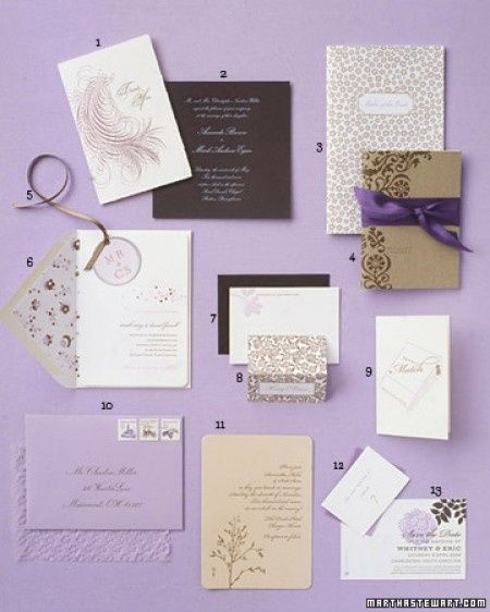 Inspiración para una Boda color Chocolate y Morado o Lavanda