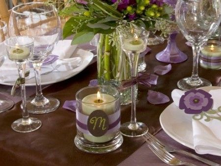 Inspiración para una Boda color Chocolate y Morado o Lavanda