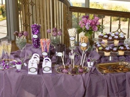 Inspiración para una Boda color Chocolate y Morado o Lavanda
