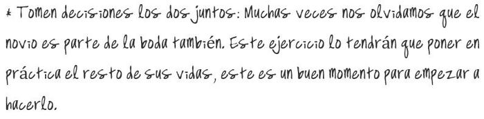 Los SI y los NO de las Bodas