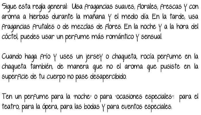 Tips para aplicarte el perfume