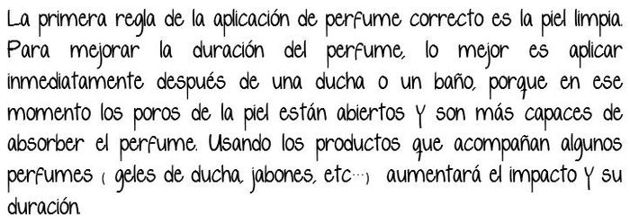 Tips para aplicarte el perfume